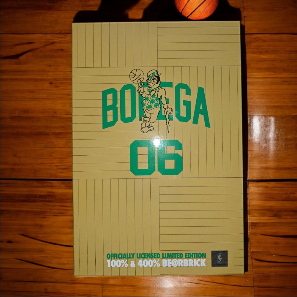 Bodega x Be@rbrick 06 Limited Edition Notebook - Tan with Green Print
